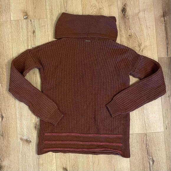 PRANA Chunky Knit Turtleneck Sweater  Size Small - Picture 1 of 6